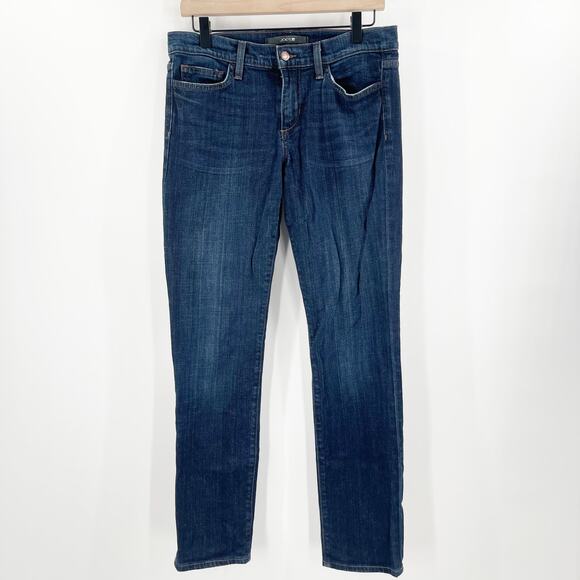 JOE'S JEANS Denim Size 29 Straight Leg Dark Wash Dixie Cotton Stretch Zipper - Picture 1 of 14